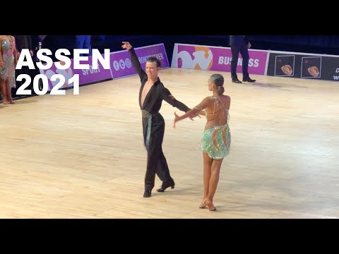 Yevhenii Borushko & Yelizaveta Matsulevich | Samba | Open World Youth U21 LAT, Assen