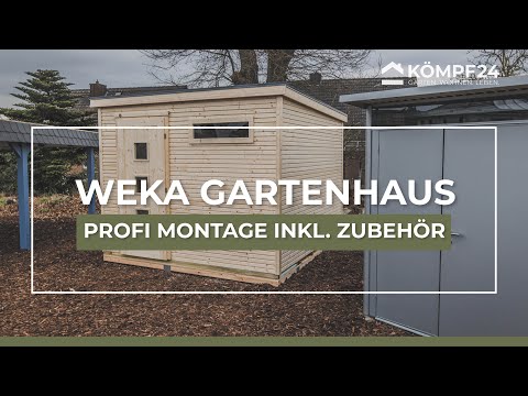Weka Designhaus 171 | Gartenhaus-Montage + Zubehör