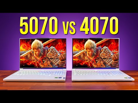RTX 5070 vs RTX 4070 - 25 Game Laptop Comparison