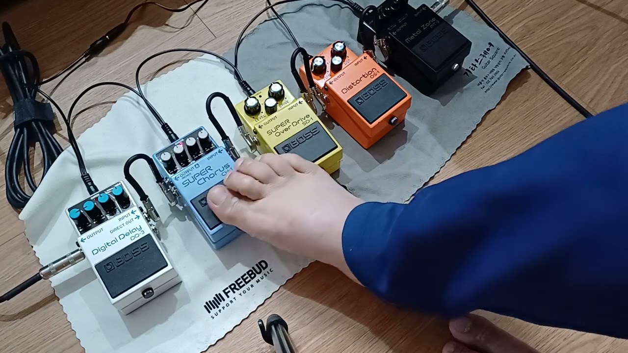 꾹꾹이 놀이(Boss pedal play)