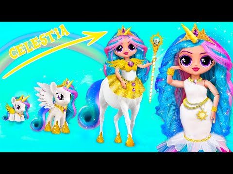 Princess Celestia vs Princess Luna! 35 LOL OMG DIYs