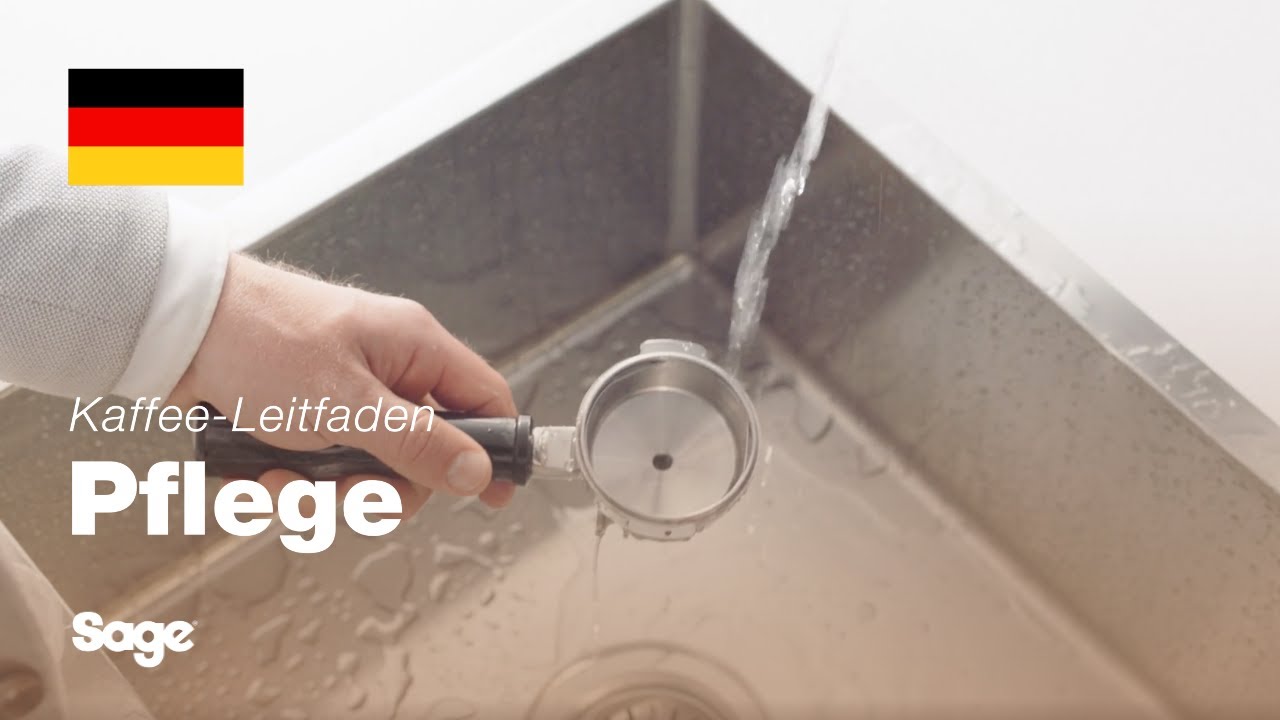 Reinigung von Siebträger und -einsatz