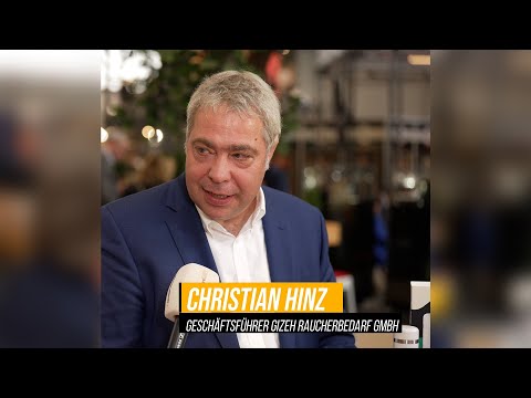 Christian Hinz (Geschäftsführer Gizeh Raucherbedarf GmbH) im snTV Messegespräch 2022