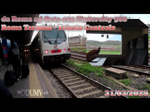 da Roma ad Orte con l'intercity 588 Roma Termini - Trieste Centrale ♦ 31/03/2025 ♠DDUMV46