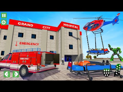 Ambulance Robot Car Game – Fire Truck Robot Games Android Gameplay