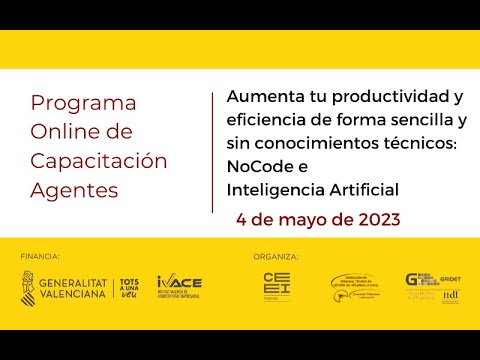 NoCode e Inteligencia Artificial: cmo aumentar tu productividad y eficiencia sin conocimientos tcnicos[;;;][;;;]