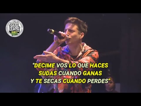 VALLES-T VS WOS (CON LETRA) GOD LEVEL PERU