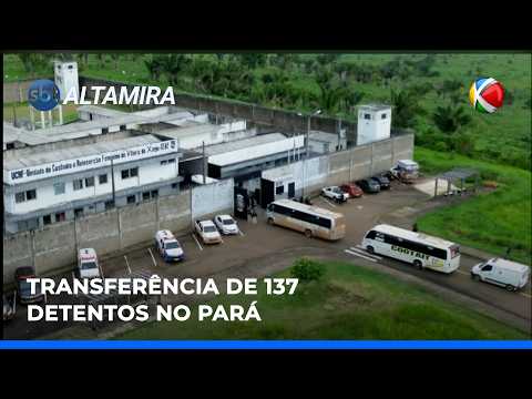 137 presos são transferidos de Santarém para Vitória do Xingu (PA) | SBT Altamira