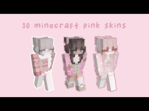 30 Minecraft Pink skins for girls! 🌸