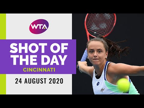 Viktoria Kuzmova & Iga Swiatek | 2020 Cincinnati Day 3 | Shot of the Day