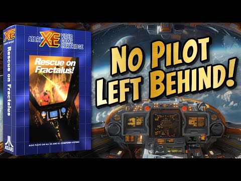 Atari 8-bit's RESCUE ON FRACTALUS! - The Outer Space Combat Sim from Lucasfilm Games