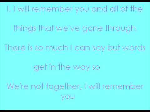I Will Remember You (Lyrics)-Ryan Cabrera