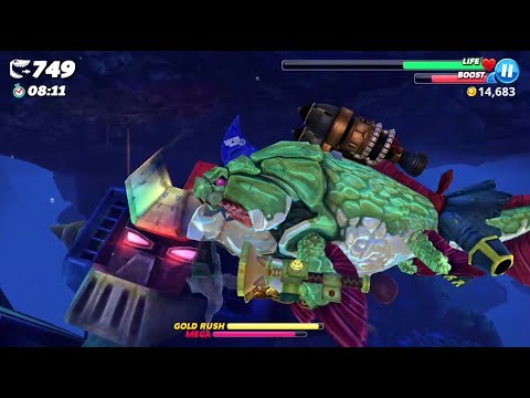 Win Buzz (Helicoprion) Contest Eat Humans in Harbor Special Map #3 - Hungry Shark World