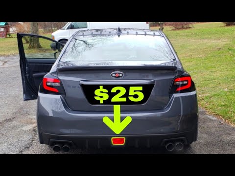 WRX/STI $25 JDM Rear Fog Install