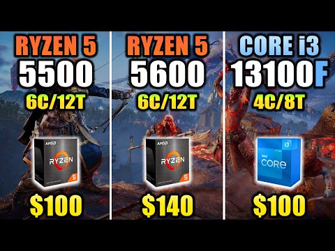 R5 5500 vs R5 5600 vs i3-13100F - How Much Performance Difference?
