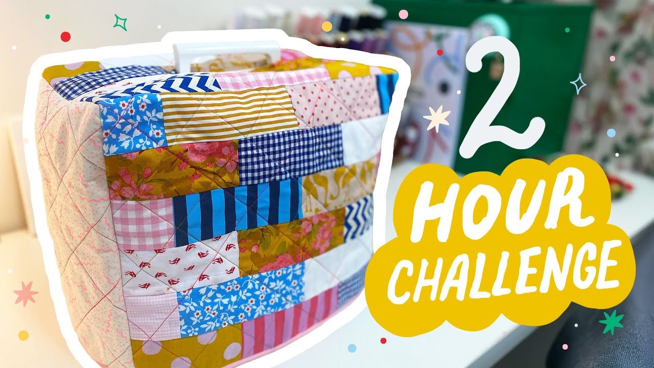 Can I sew a quilted cover for my sewing machine in 2 hours?? | Plus tutorial sew along