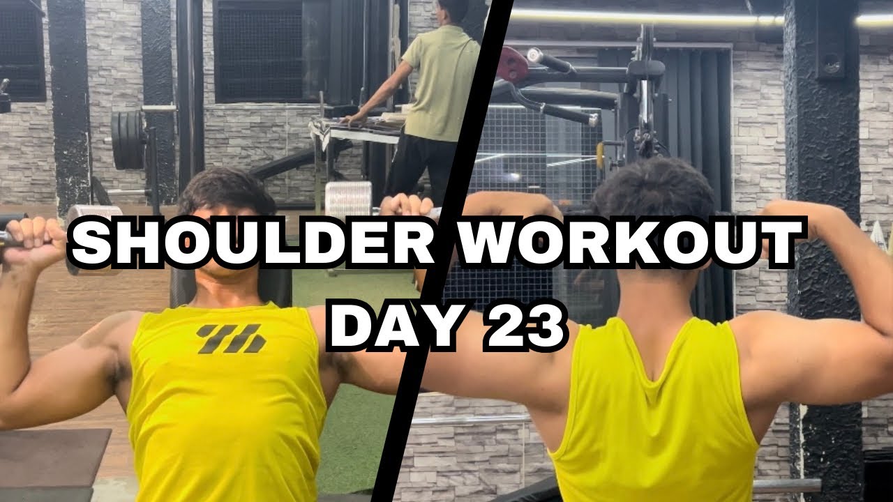 Shoulder workout | Day 23 of Bulking series | FITNESS ABBY |#gymvlog #gymworkout #vlogs
