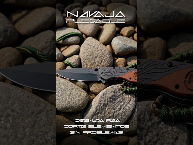 Vídeo relacionado con YiMai Cuchillo Plegable, Navaja de Bolsillo con Mango de patrón tallado en 3D, Cuchillo Plegable para Acampar Pesca Caza Picnic (Color degradad)