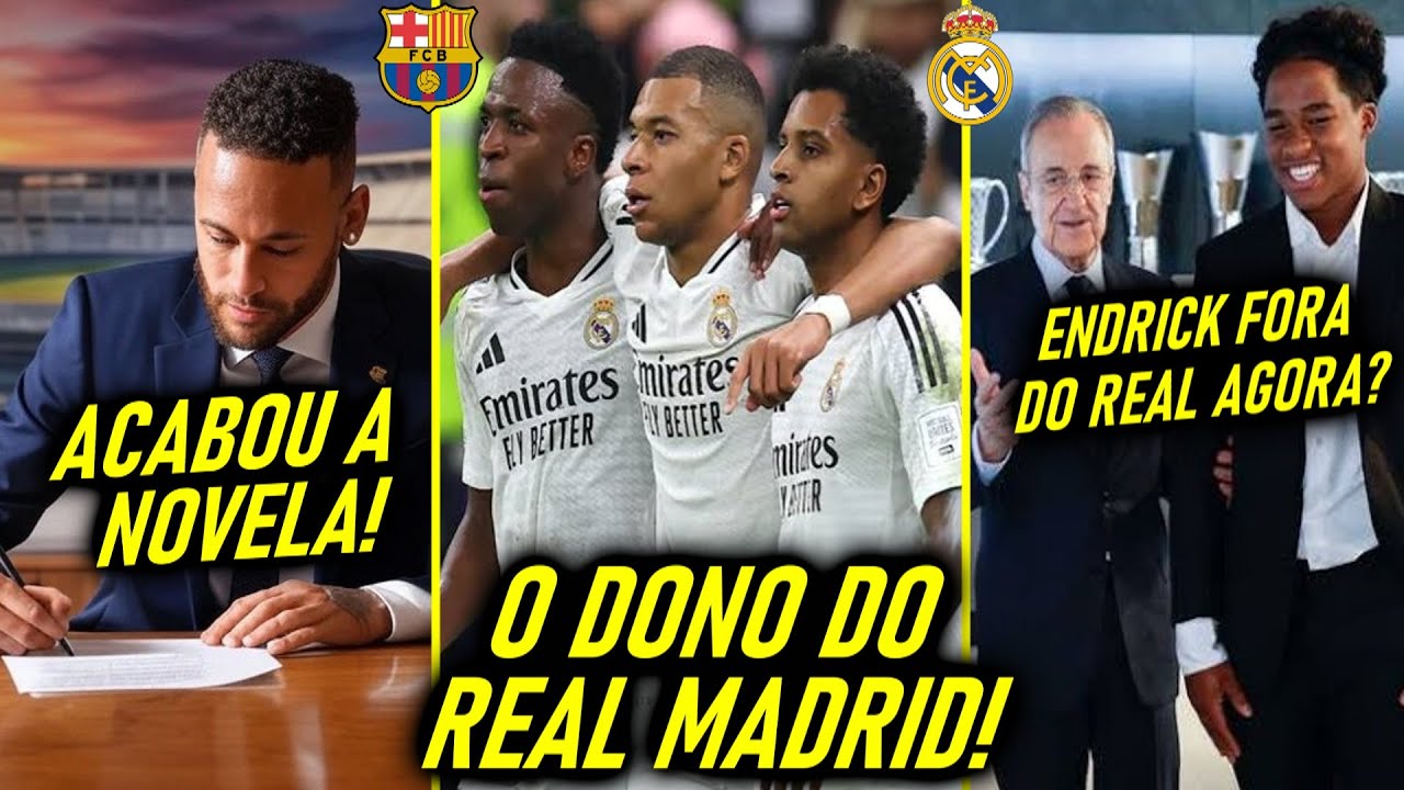 FIM da NOVELA NEYMAR! - ADEUS ENDRICK? - MBAPPE MANDA no REAL! - GRANDE RESPOSTA de GUARDIOLA!