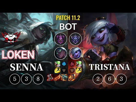 JDG LokeN Senna vs Tristana Bot - KR Patch 11.2