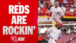 BACK TO BACK! Sal Stewart and Eugenio Suárez hit back-to-back HRs to put the Reds up EARLY! ????????