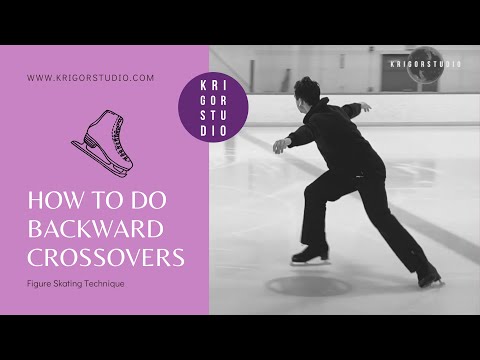 How to do Backward Crossovers - Figure Skating Techniques