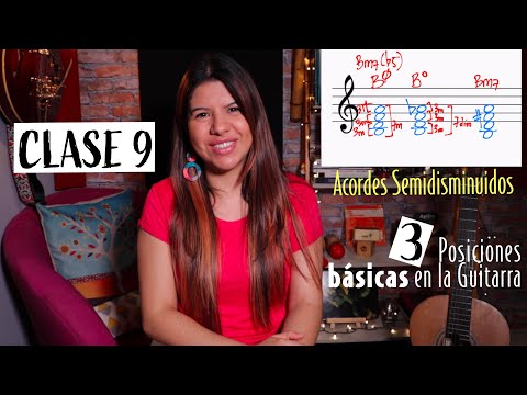 Acordes Semidisminuidos - Construcción y posiciones básicas en la guitarra - CLASE 9
