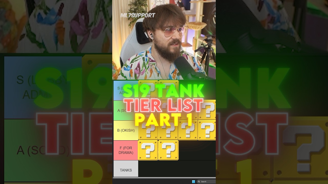 🛡️ S19 TANK TIER LIST 🛡️ Part 1 #Overwatch2 #gaming #overwatch