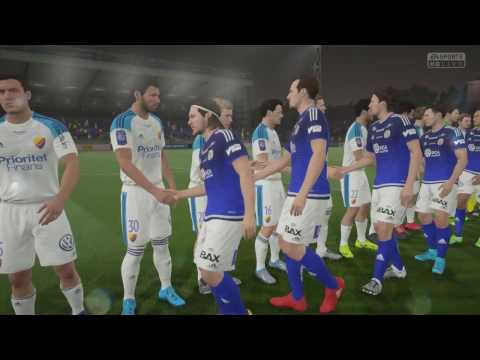 GIF Sundsvall vs Djurgårdens IF - 0-1 - Allsvenskan (Fifa 17, Career Mode)