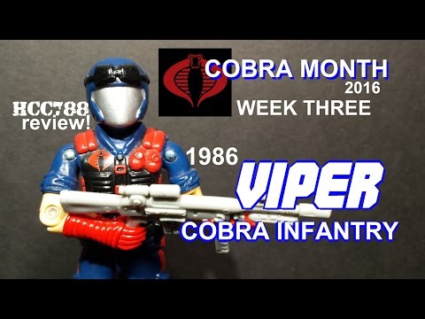 HCC788 - 1986 VIPER - Cobra Infantry - COBRA MONTH week 3! Vintage G.I. Joe toy! S03E29