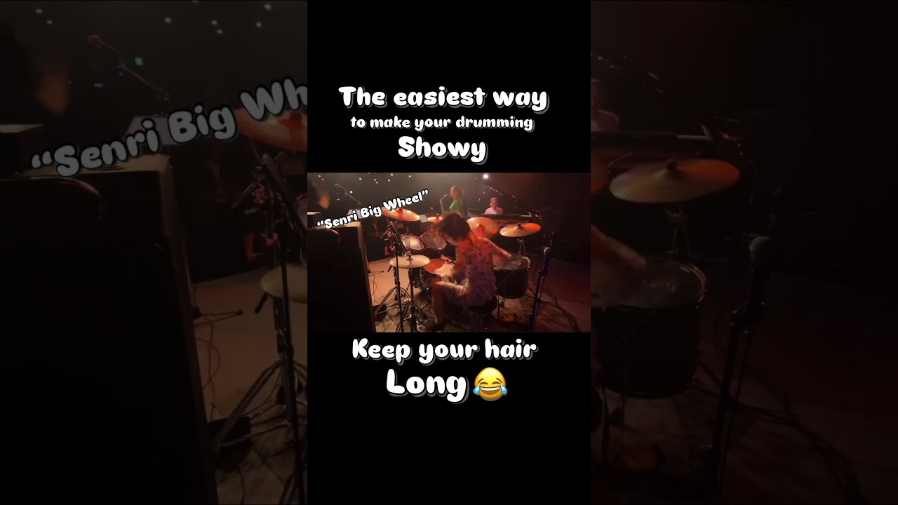 🛞The Easiest Way to make your drumming Showy: KEEP YOUR HAIR LONG🛞 #drums