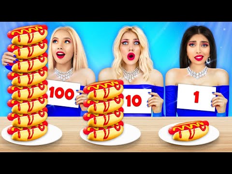 Desafio Das 100 Camadas | 1 vs 100 Camadas de Chocolate Experimento Divertido por RATATA COOL