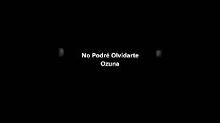 Ozuna (No Podré Olvidarte) Letras Enmanuel Rosario..2017