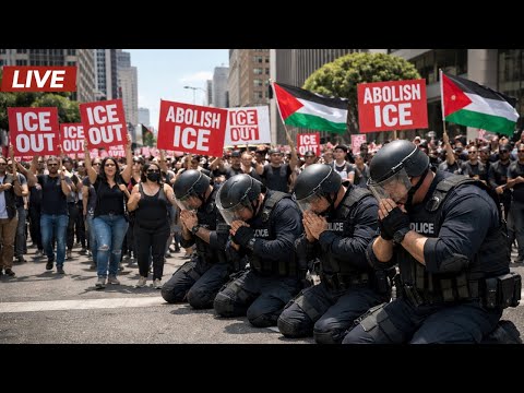 LIVE - Anti Ice Protest - Federal Detention Center - City Hall - Downtown LA - After the chaos