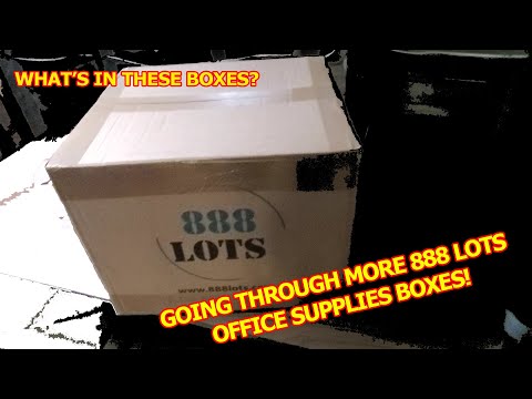 Reselling Tips and Unboxing Office Supplies from 888 Lots Boxes