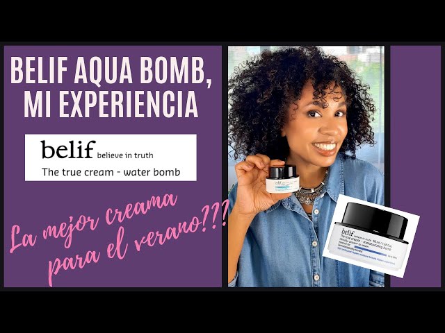 Vídeo relacionado con belif The True Cream Aqua Bomb Crema hidratante de escualano | Bueno para la sequedad, la opacidad y las texturas desiguales | Para pieles normales, grasas y mixtas, 50 ml.