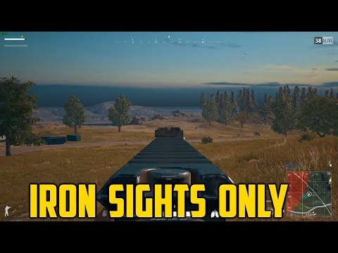 IRON SIGHT ONLY CHALLENGE!  [PUBG STREAM HIGHLIGHT]