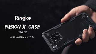 Ringke Fusion X Huawei Mate 20 Pro Hoesje Doorzichtig Zwart Hoesjes