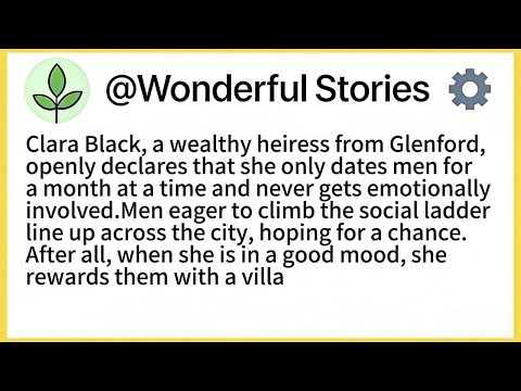 Clara Black, a wealthy heiress from Glenford, openly declares that she only dates men for a month at