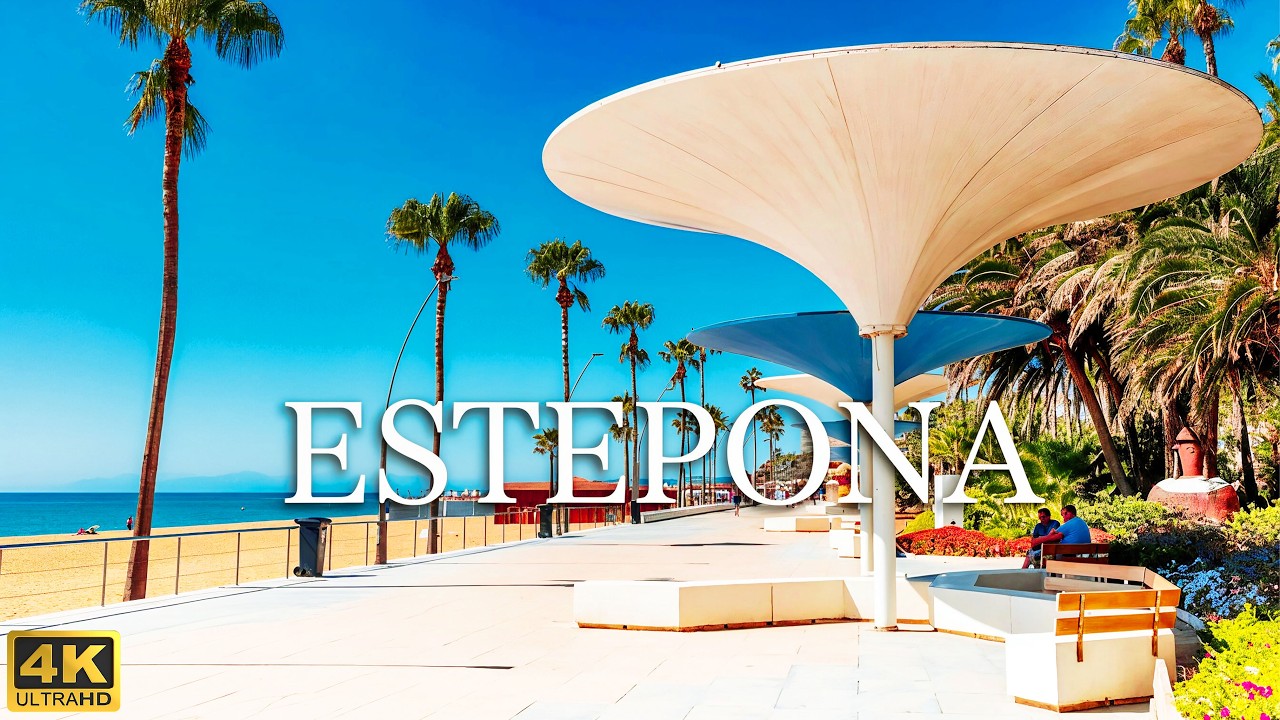 ESTEPONA PROMENADE 🇪🇸 | Where Summer Never Seems to End | 4K Walk