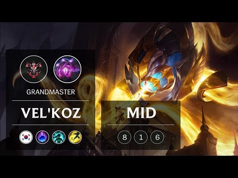 Vel'Koz Mid vs Galio - KR Grandmaster Patch 9.3