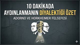 10 Dakikada Aydınlanmanın Diyalektiği Özet | Adorno ve Horkheimer Felsefesi