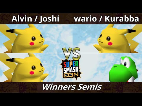 SSC 2022 Winners Semis - Alvin & Joshi Vs. wario & Kurabba - SSB64 Smash Bros Tournament