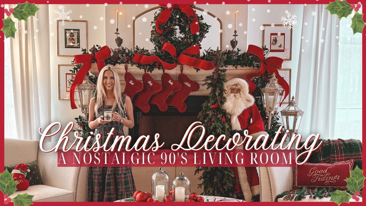 Christmas Living Room Decor Ideas Nostalgic 90s Christmas Decorating Tutorial