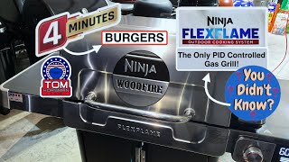 The Only PID Controlled Gas BBQ Grill! / Ninja FlexFlame WoodFire Grill! / Burgers In 4-Minutes!