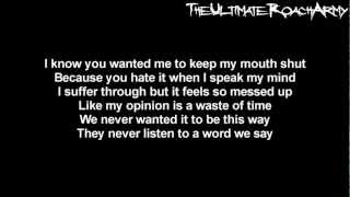 Papa Roach - Silence Is The Enemy {Lyrics on screen} HD
