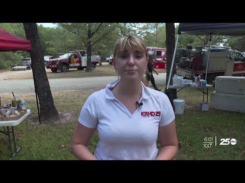 Fire burning in Washington County near Lake Somerville now spans close to 400 acres, 60% contained