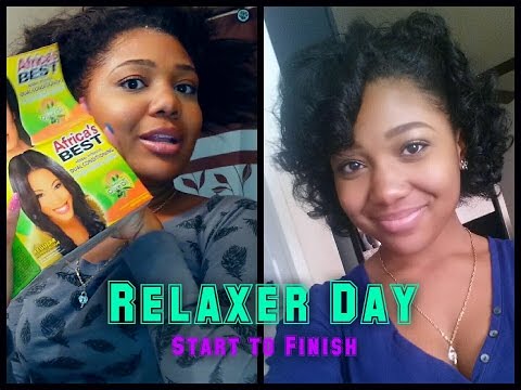 Relaxer Day | 16 Weeks Post | ROLLER SET Curls Using LottaBody Video