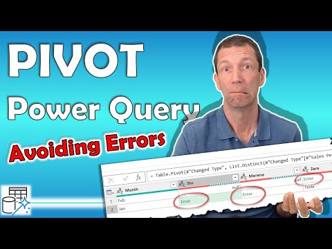 How to use Pivot in Power Query and avoid the errors How to use Pivot in Power Query and avoid the errors