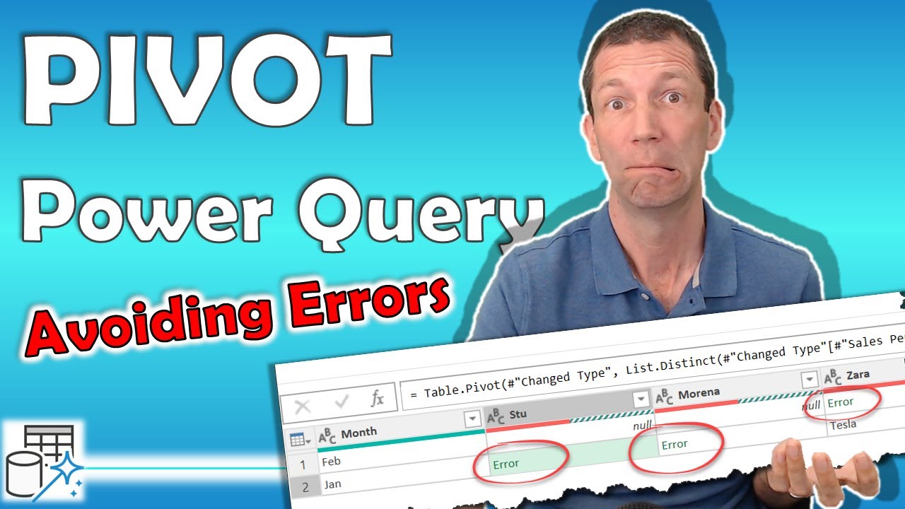 How to use Pivot in Power Query and avoid the errors